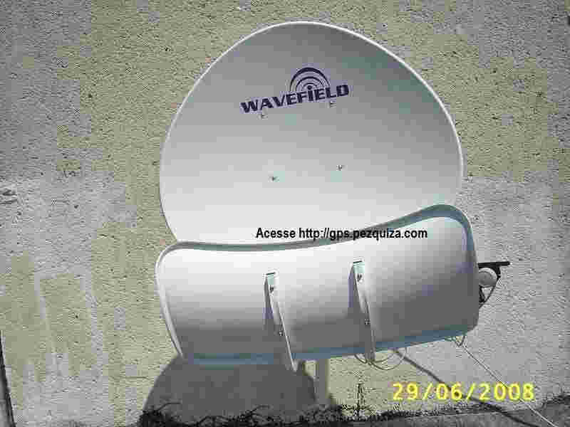 antena banda ku toroidal varios satelites mesma antena visao frontal