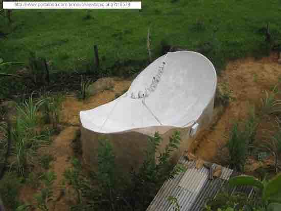 antena parabolica de cimento