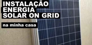 instalação energia solar on grid