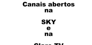 canais abertos na Sky e na Claro TV