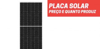 placa solar preço