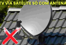 tv via satelite so com antena